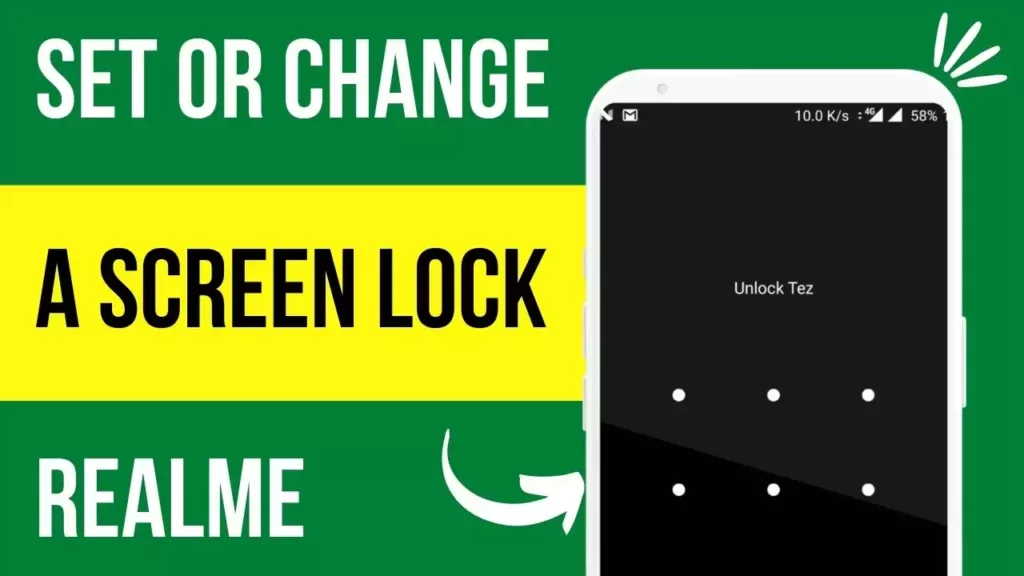 To Set or change a screen lock Realme featured image