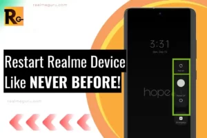 thumbnail image to restart the realme phone quickly