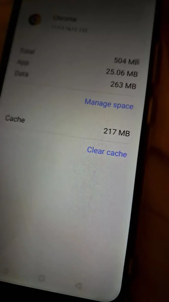 clear cache from realme app 