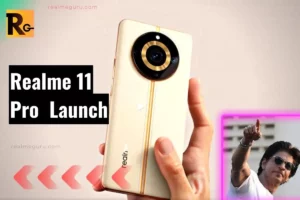 realme 11 series in hand with SRK in image