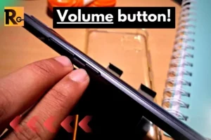 realme phone's volume button holding