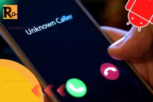 unknown caller on phone with red android