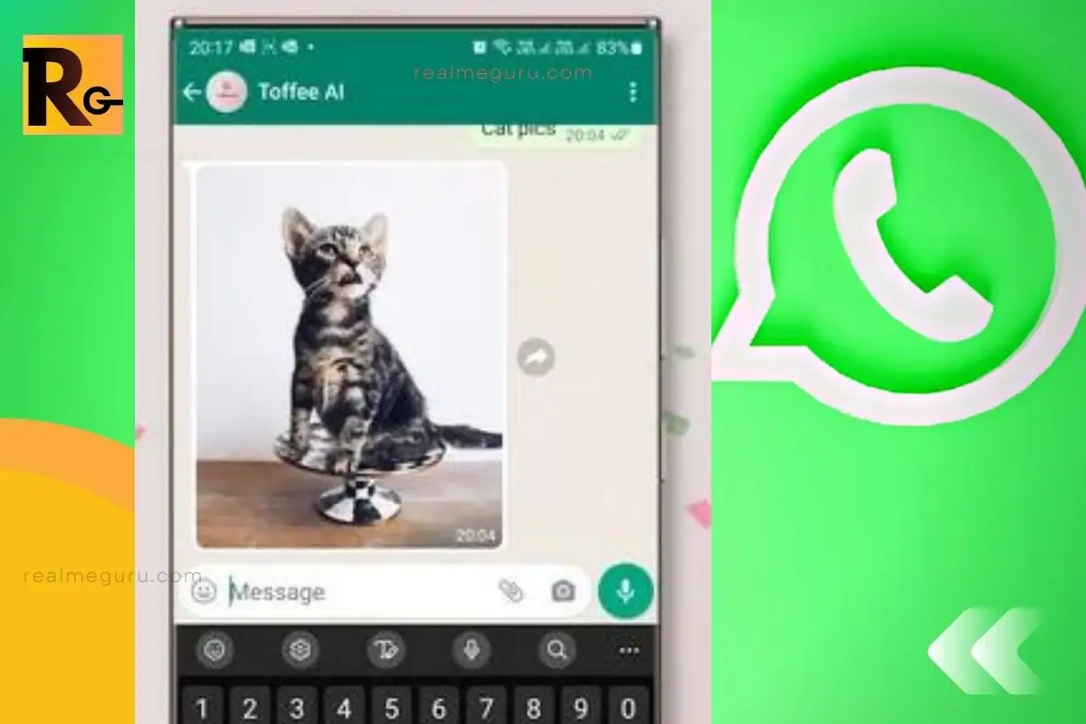 whatsapp new feature including cat in the image thumbnail