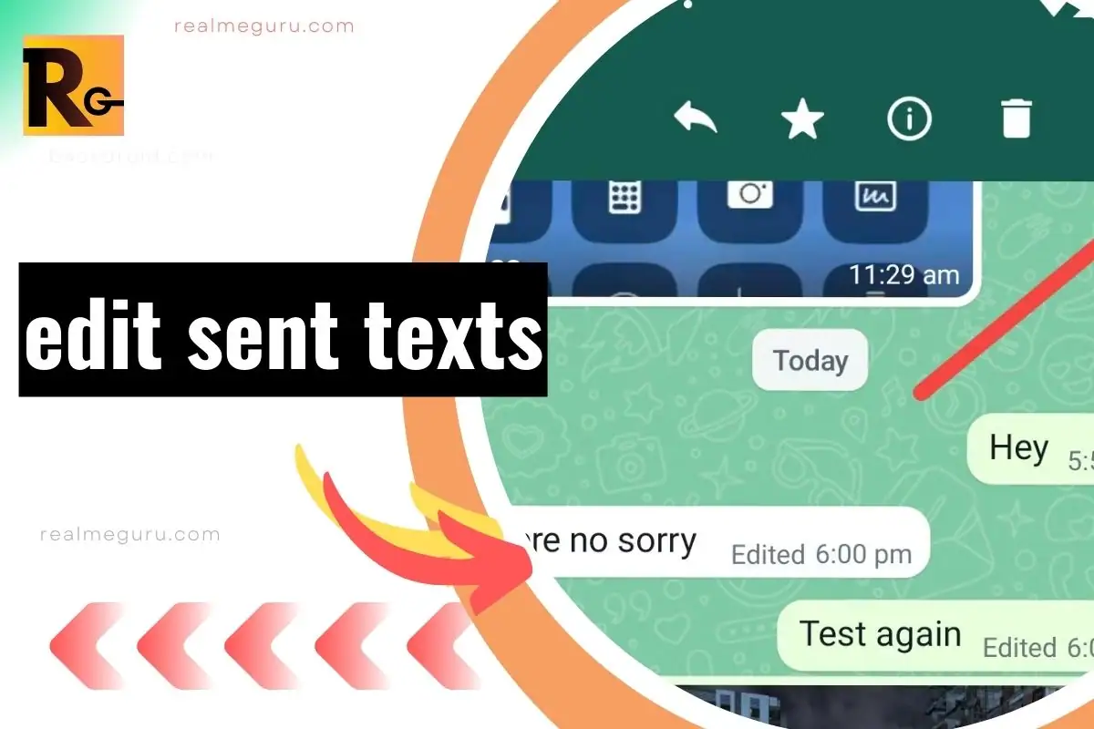 whatsapp edit texts thumbnail for realme guru