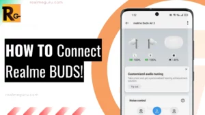 connecting to realme bud with screenshot of how to connect to realme buds