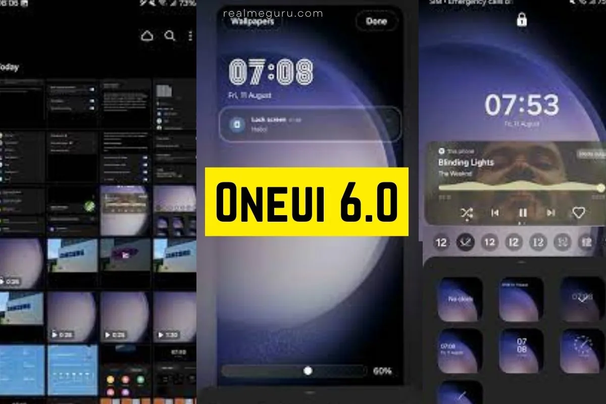 samsung oneui 6.0 overlay text with all screenshots from gurusamsung